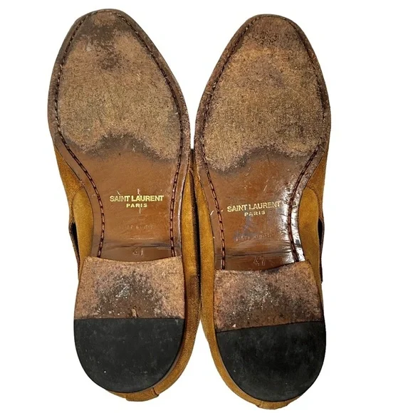 SAINT LAURENT Wyatt Jodhpur Suede Ankle Boots - Picture 9 of 13